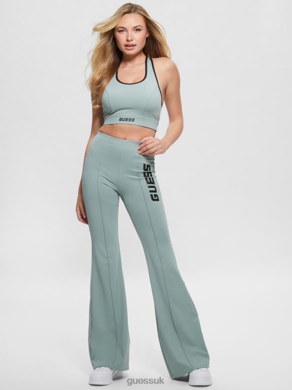 GUESS Women Azalea Flare Leggings Full Grey Apparel V28V62397