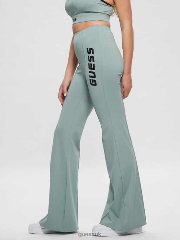 GUESS Women Azalea Flare Leggings Full Grey Apparel V28V62397