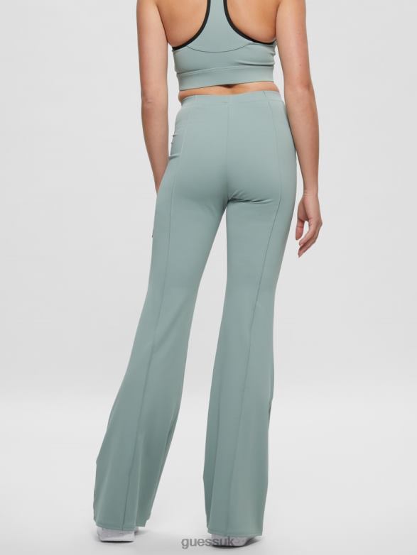 GUESS Women Azalea Flare Leggings Full Grey Apparel V28V62397