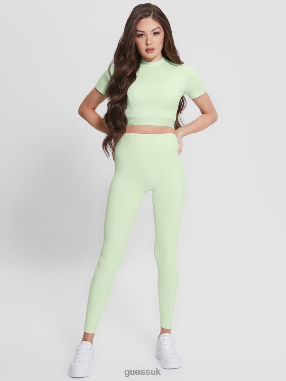 GUESS Women Delicia Leggings Sea Mint Apparel V28V62345