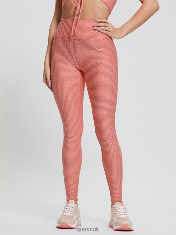 GUESS Women Eco Delma Active Leggings Haute Pink Apparel V28V62083