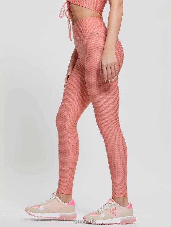 GUESS Women Eco Delma Active Leggings Haute Pink Apparel V28V62083