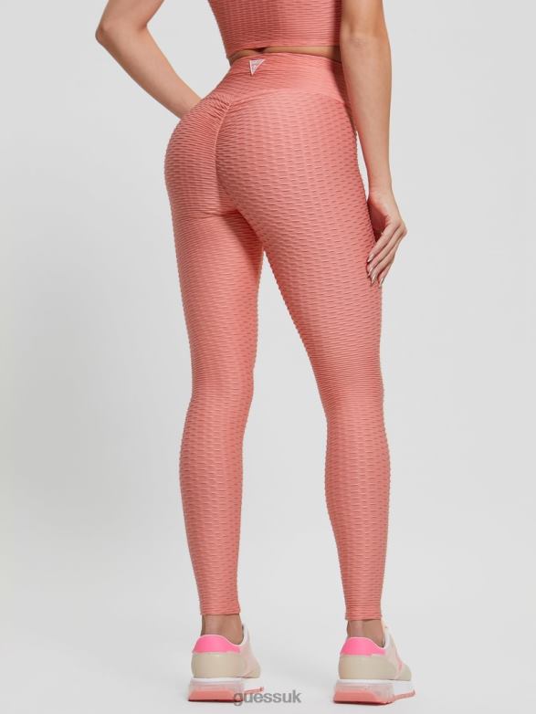 GUESS Women Eco Delma Active Leggings Haute Pink Apparel V28V62083