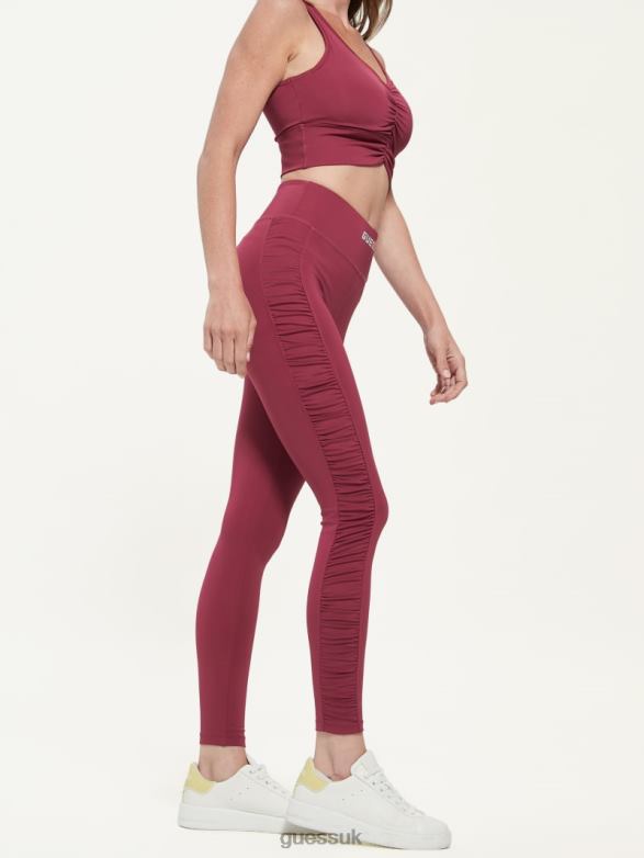 GUESS Women Eco Elise Active Leggings Purple Petal Apparel V28V62366