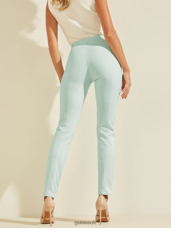 GUESS Women Maya Faux-Suede Leggings Aloe Palm Apparel V28V62402