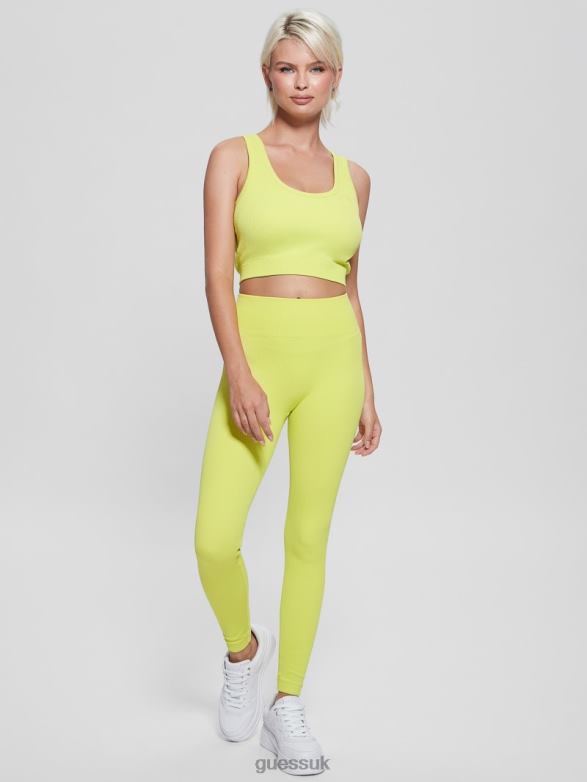 GUESS Women Seamless Ribbed Leggings Acid Bite Apparel V28V62391