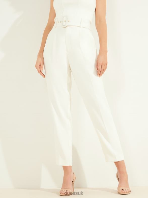 GUESS Women Atlas Pant Pale Pearl Apparel V28V62208