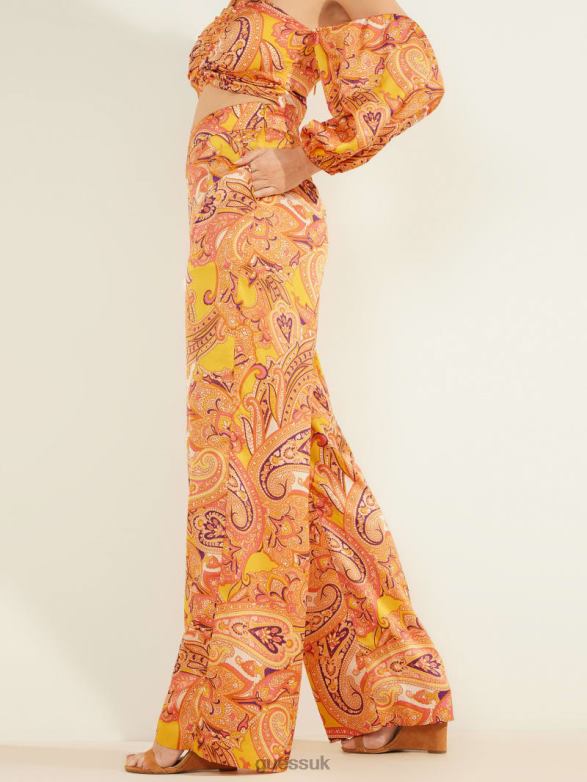 GUESS Women Cabo Paisley Pant Cabo Paisley Apparel V28V62213