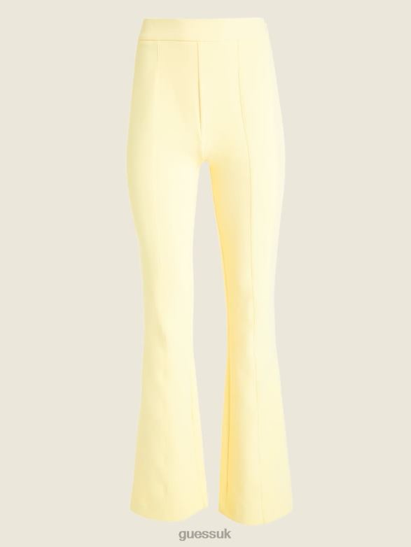 GUESS Women Chloe Flared Pant Cornsilk Apparel V28V62176