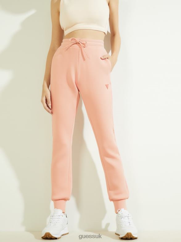 GUESS Women Eco Allie Scuba Cuff Pants Rose Bliss Apparel V28V62335
