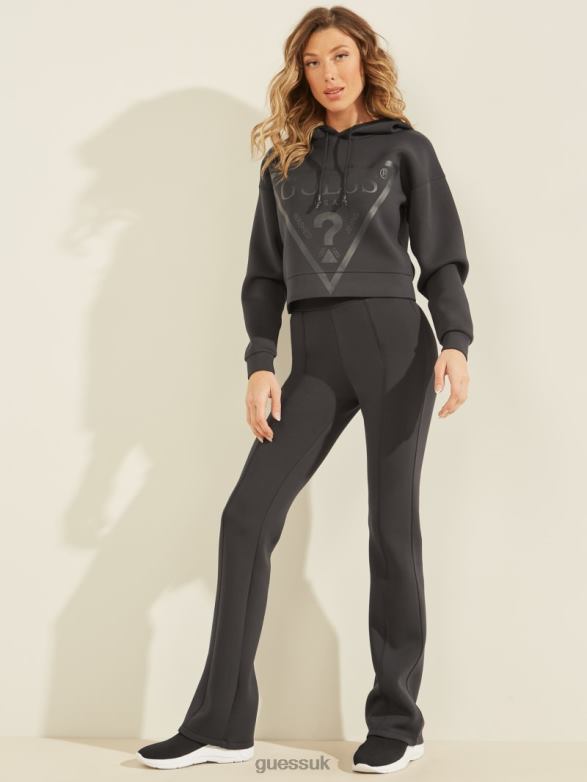 GUESS Women Eco Allie Wide-Leg Pants Blue Graphite Grey Apparel V28V62494