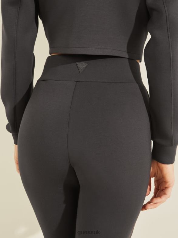 GUESS Women Eco Allie Wide-Leg Pants Blue Graphite Grey Apparel V28V62494
