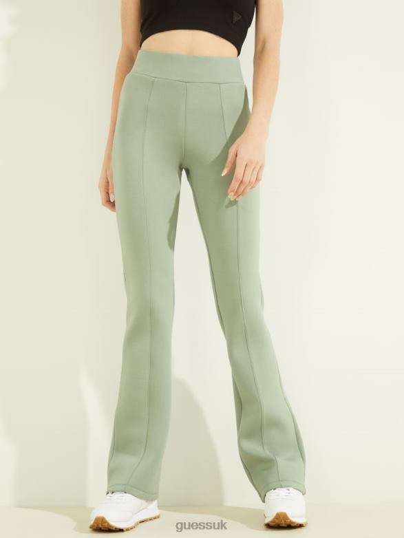 GUESS Women Eco Allie Wide-Leg Pants Salvia Green Apparel V28V62496