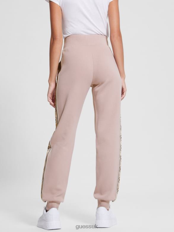 GUESS Women Eco Britney Logo Tape Joggers Posh Taupe Apparel V28V62231