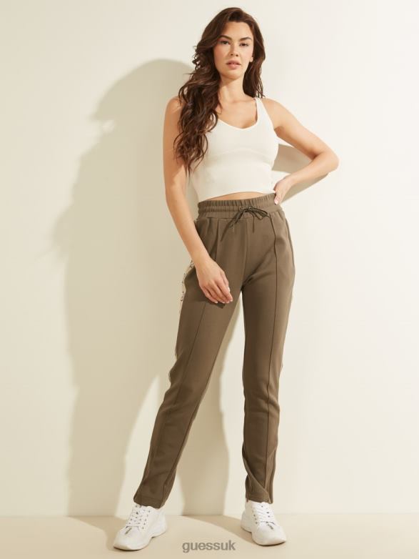 GUESS Women Eco Britney New Active Pants General Brown Apparel V28V62508