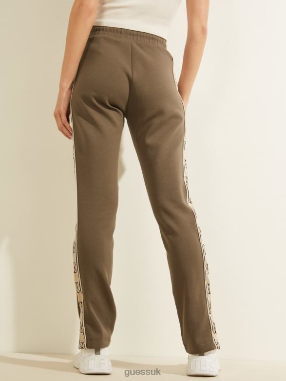 GUESS Women Eco Britney New Active Pants General Brown Apparel V28V62508
