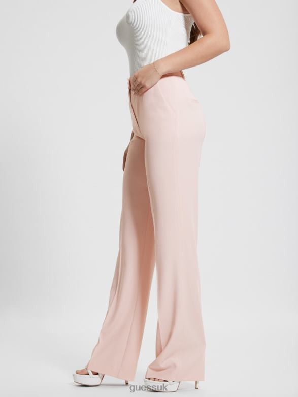 GUESS Women Eco Carla Straight Pant Dolly Pink Apparel V28V62008