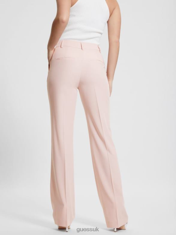 GUESS Women Eco Carla Straight Pant Dolly Pink Apparel V28V62008