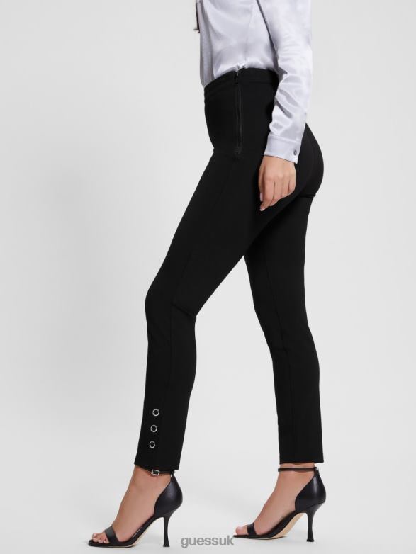 GUESS Women Eco Claudia Ring Ankle Pant Black Apparel V28V62012