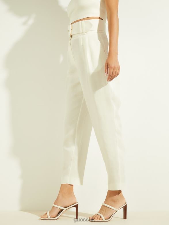 GUESS Women Eco Hailey Pant Pale Pearl Apparel V28V62327