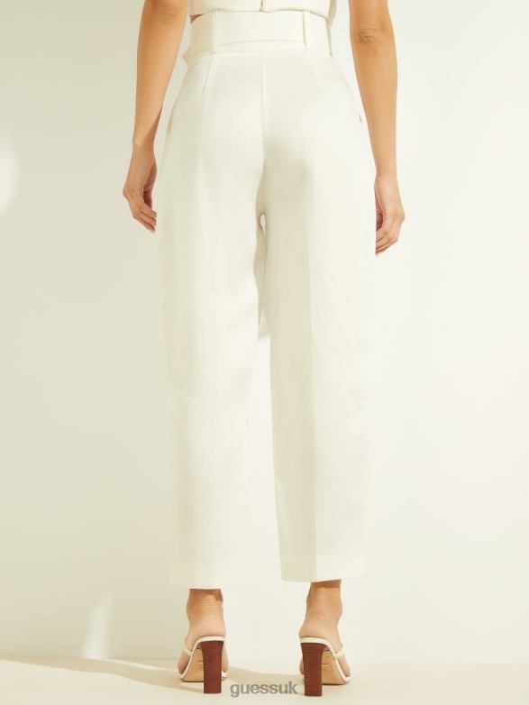 GUESS Women Eco Hailey Pant Pale Pearl Apparel V28V62327
