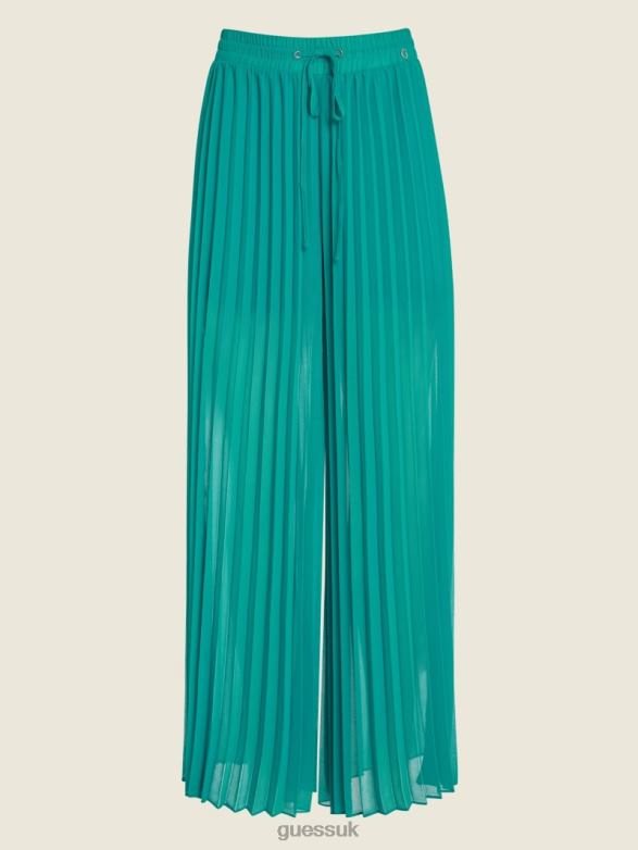GUESS Women Eco Sveva Pants Jeweled Teal Apparel V28V62243