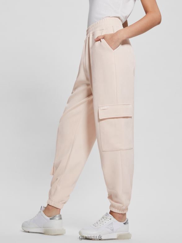 GUESS Women Euphemia Cargo Sweatpants Neutral Milk Apparel V28V62114