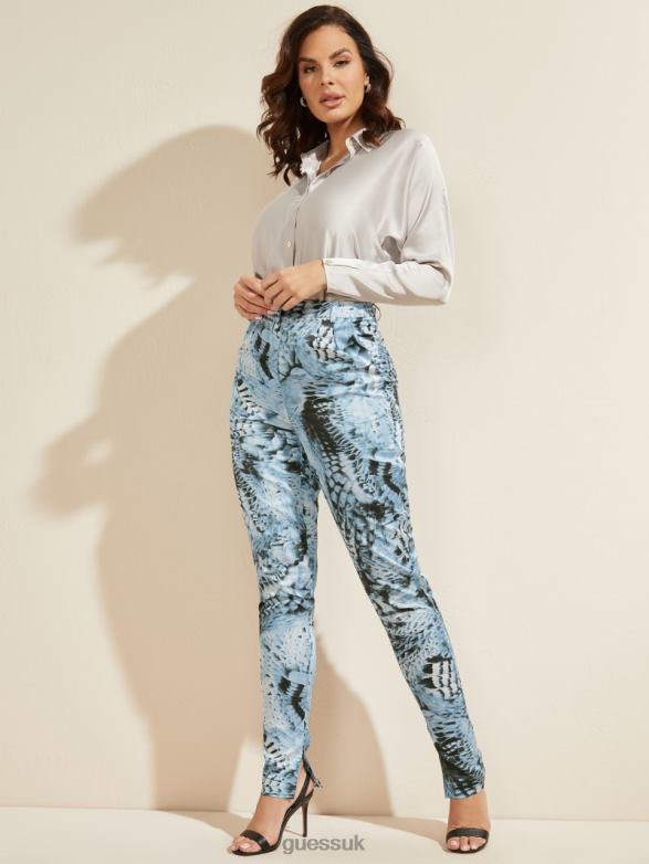 GUESS Women Fantasy Flight Studio Pant Fantasy Flight Blue Apparel V28V62281