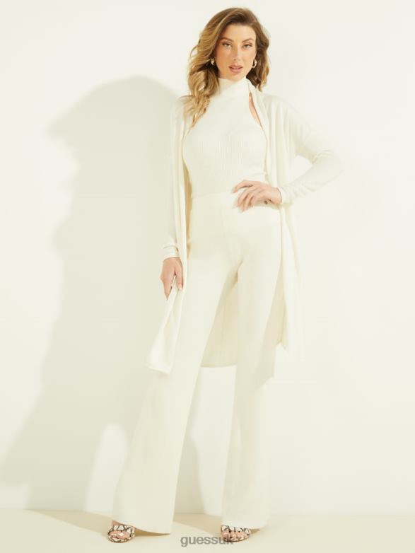 GUESS Women Lise Sweater Pants Cream White Apparel V28V62268