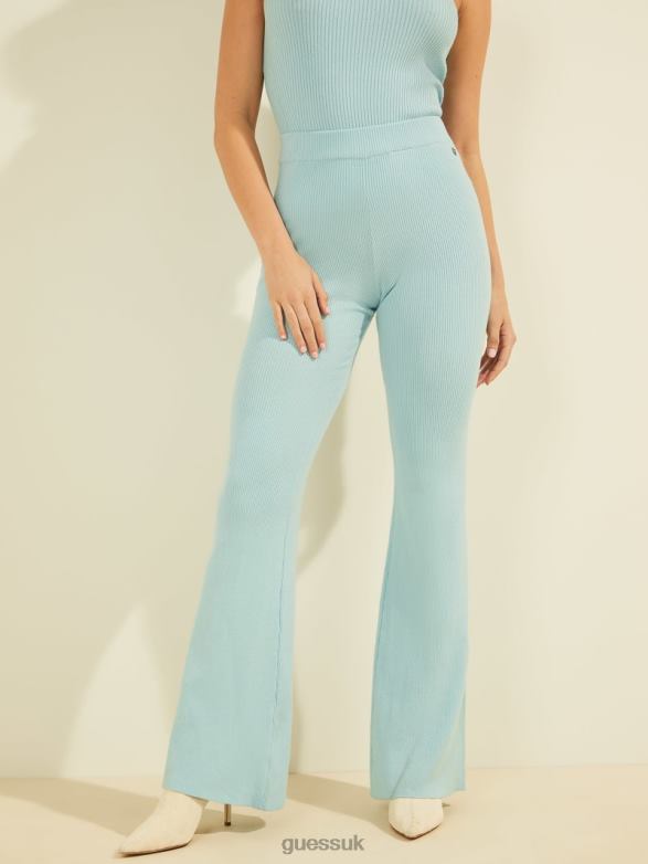 GUESS Women Lise Sweater Pants Soft Waves Blue Apparel V28V62353