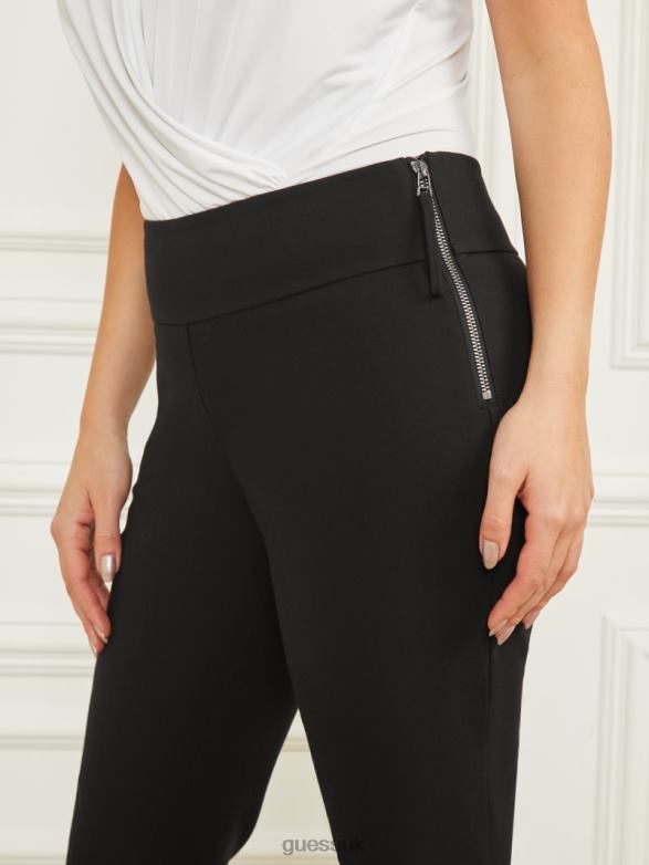 GUESS Women Olivia Skinny Pant Jet Black Apparel V28V62065