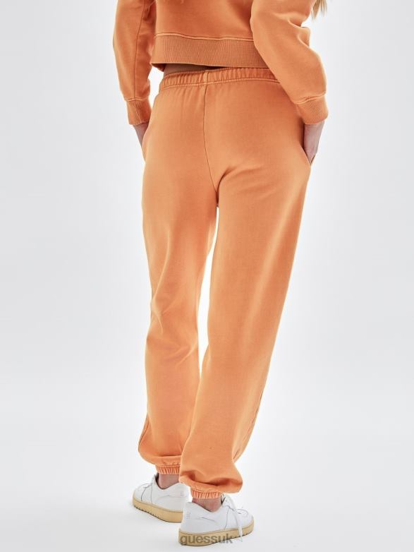GUESS Women Originals Classic Logo Sweatpants Real Orange Multi Apparel V28V62477