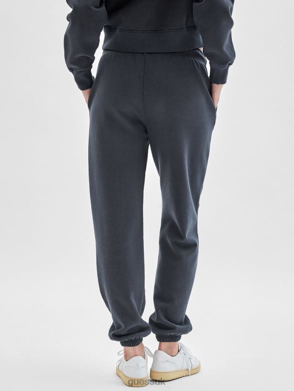 GUESS Women Originals Classic Logo Sweatpants Washed Out Black Multi Apparel V28V62480