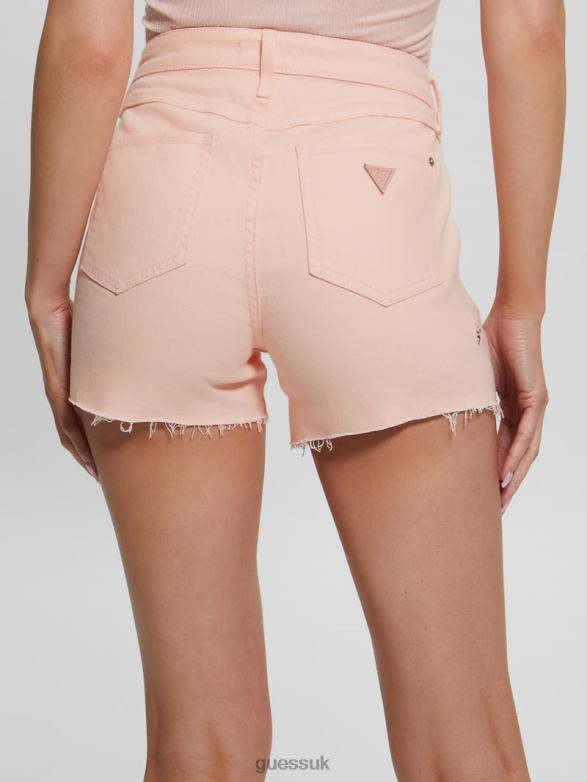 GUESS Women 1981 Midi Shorts Blush Breeze Multi Apparel V28V6121