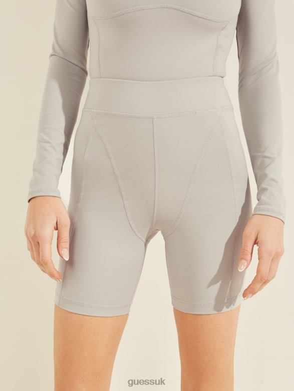 GUESS Women Chelsea Biker Shorts Ultra Grey Apparel V28V62522