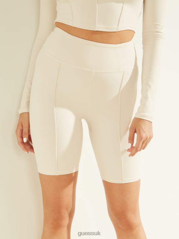 GUESS Women Coline Biker Shorts Muted Stone Apparel V28V62329