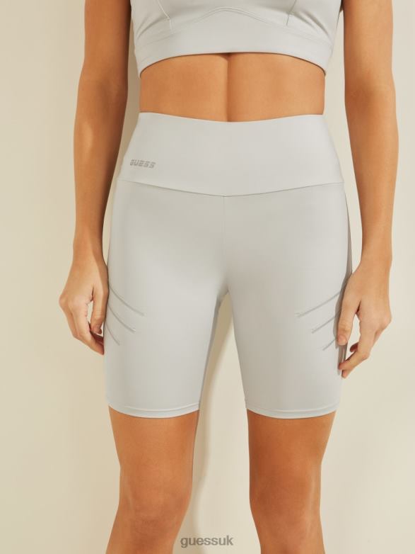 GUESS Women Dalia Biker Shorts Seaside Mist Apparel V28V62524