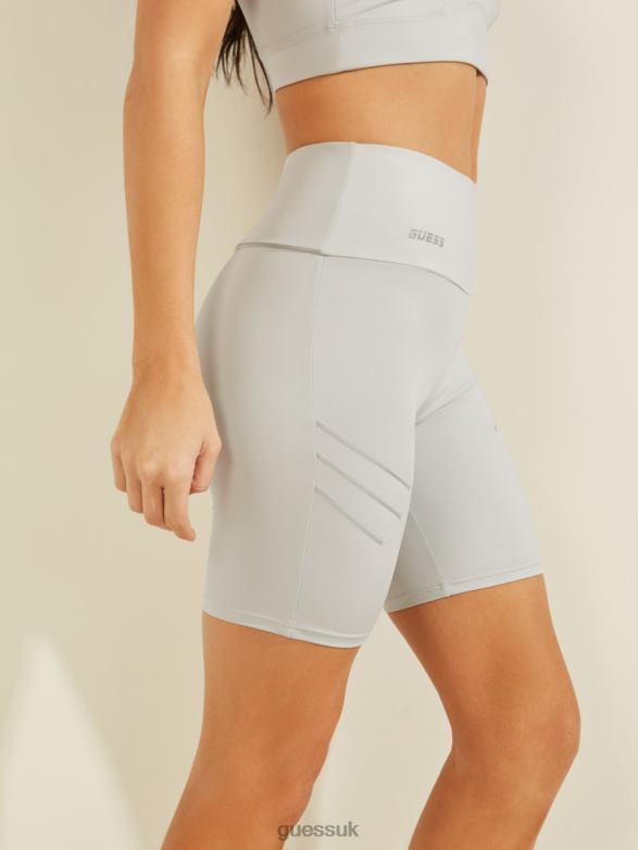 GUESS Women Dalia Biker Shorts Seaside Mist Apparel V28V62524