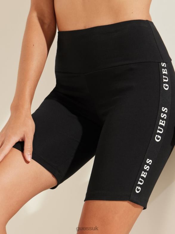 GUESS Women Eco A-Line Biker Shorts Black Apparel V28V62473