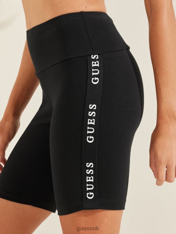 GUESS Women Eco A-Line Biker Shorts Black Apparel V28V62473