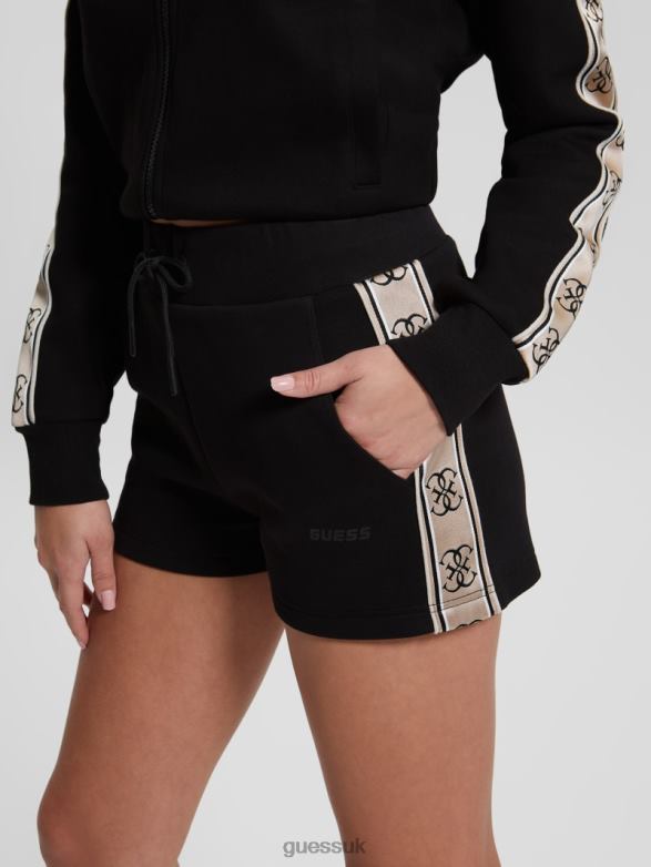GUESS Women Eco Britney Sweat Shorts Black Apparel V28V62206