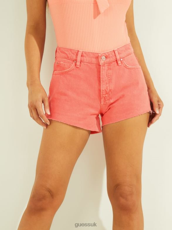 GUESS Women Manila Shorts Verve Coral Apparel V28V6288