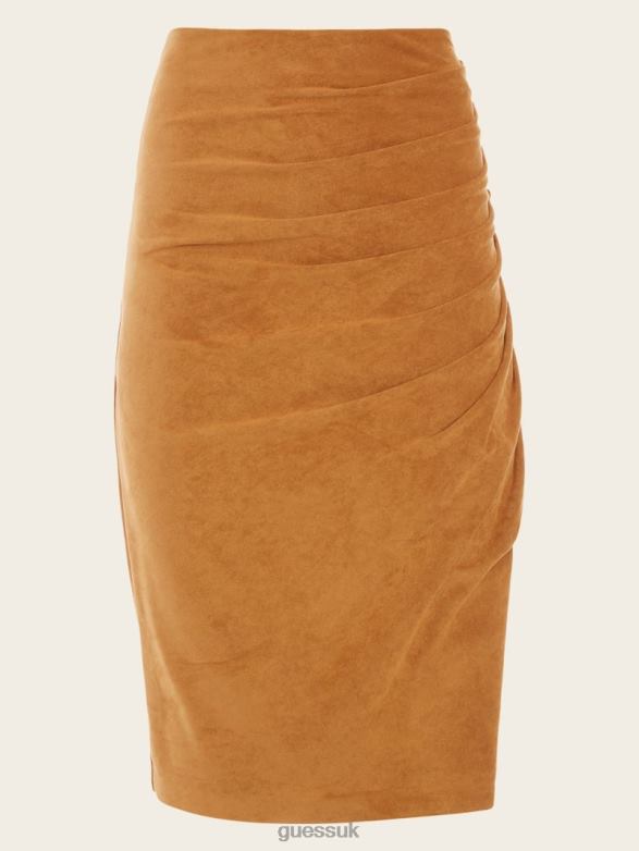 GUESS Women Hudson Pencil Skirt Blonde Ambition Multi Apparel V28V62419