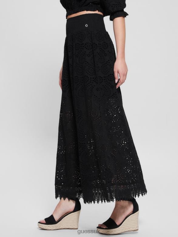 GUESS Women Sangallo Rafa Long Skirt Black Apparel V28V62023
