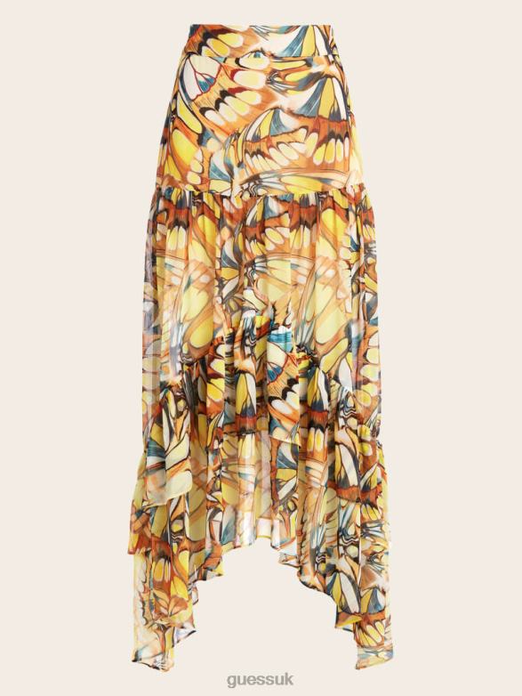 GUESS Women Skirt Golden Wing Print Apparel V28V62099