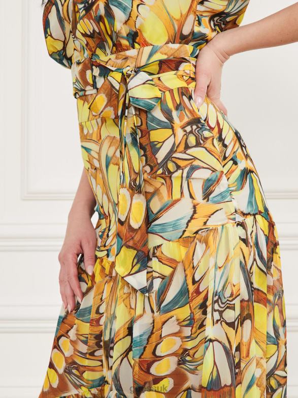 GUESS Women Skirt Golden Wing Print Apparel V28V62099