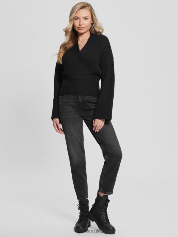GUESS Women Eco Nora Sweater Black Apparel V28V61398