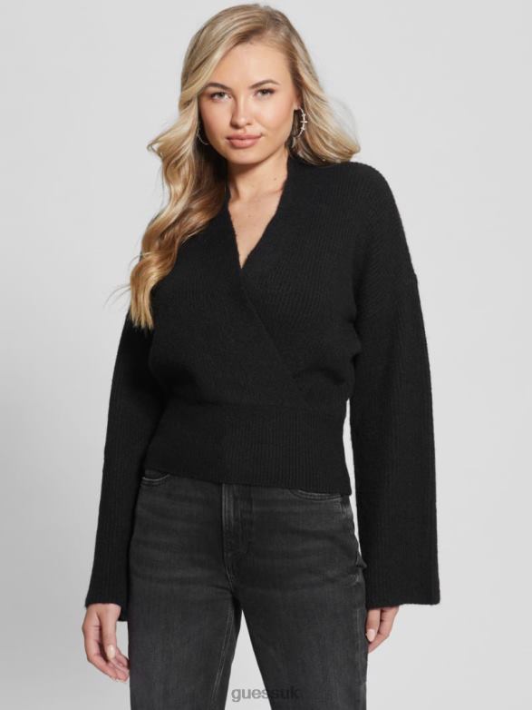 GUESS Women Eco Nora Sweater Black Apparel V28V61398