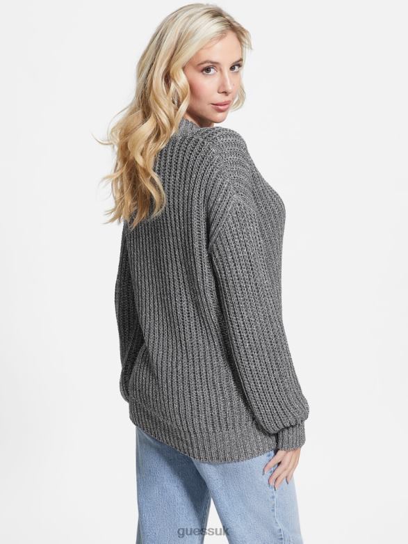 GUESS Women Lise Cutout Sweater Mindful Lurex Multi Apparel V28V61716