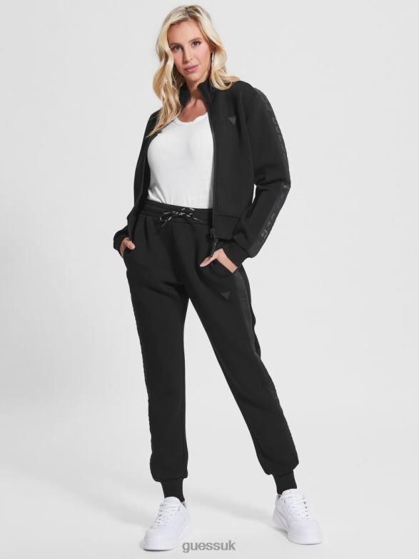 GUESS Women Eco Allie Scuba Sweatshirt Black Apparel V28V61755